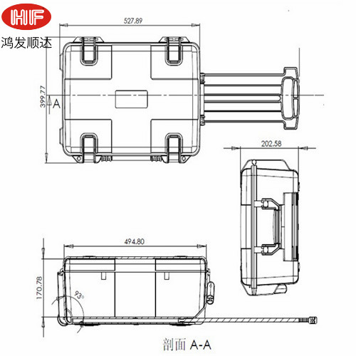HF-P-10 內(nèi)：490*333*172 外：546*400*200